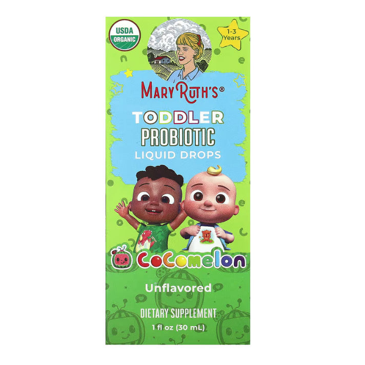 USAOnhand| MaryRuth Organics, Organic Toddler, Multivitamin Liquid Drops, Elderberry, Iron 1-3 Years