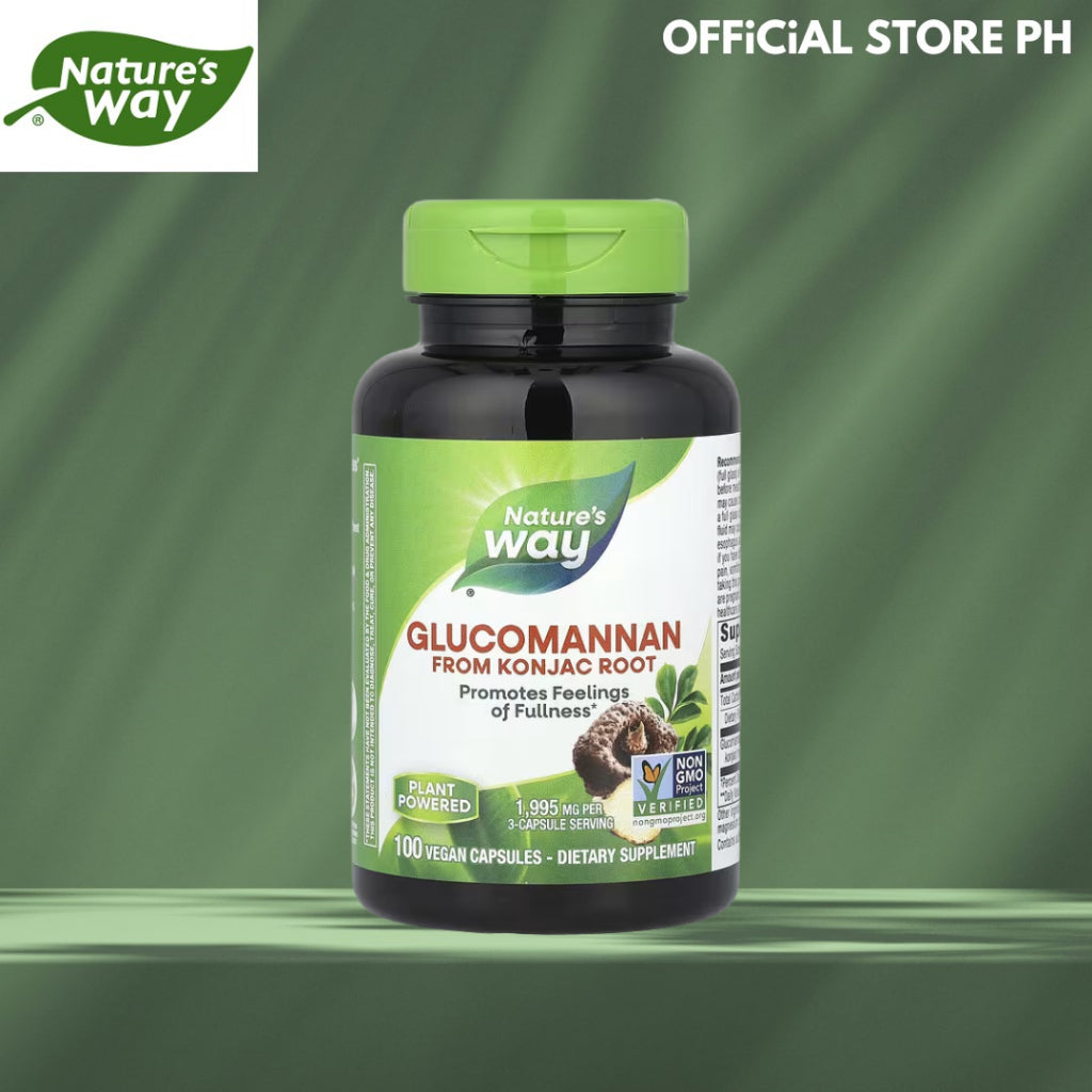 Nature's Way, Glucomannan from Konjac Root, 1,995 mg, 100 Vegan Capsules