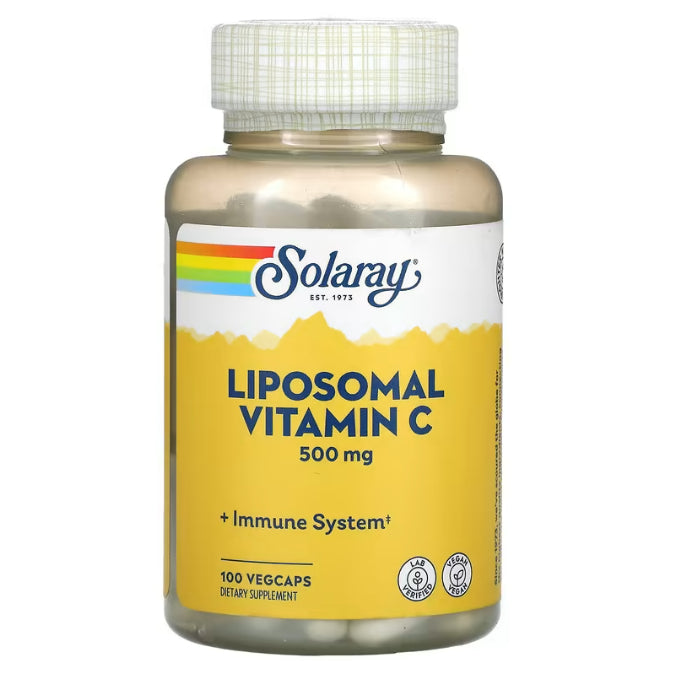 LowCostPH | Solaray, Timed Release Vitamin C, 500 mg, 100 VegCaps & Liposomal Vitamin C