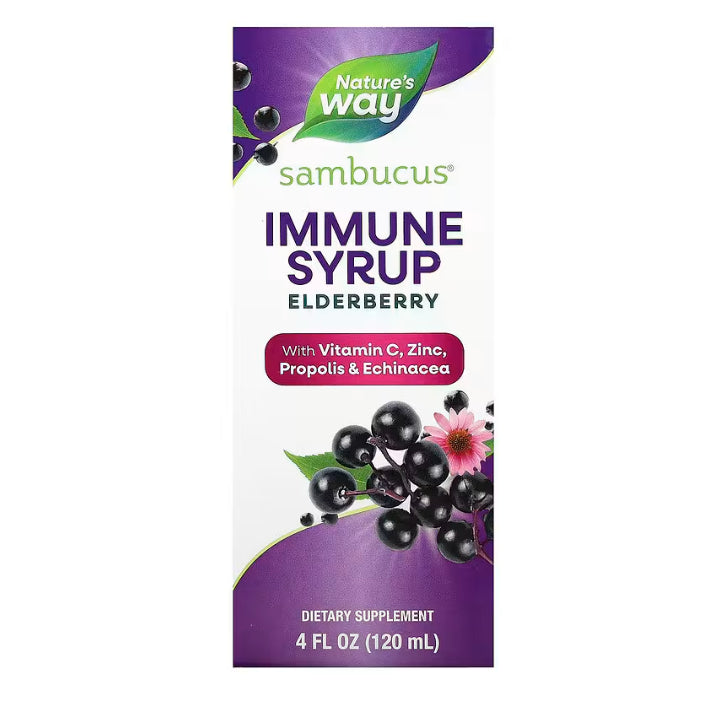 LowCostPh | Nature's Way, Sambucus for Kids, Standardized Elderberry, Immune Syrup, 120 | 240 ml