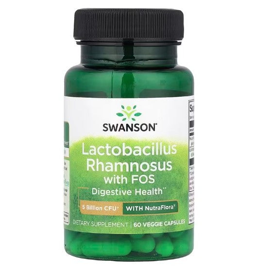 SwansonPh | Swanson Lactobacillus Gasseri, 3 Billion, Rhamnosus With FOS, 5 Billion Digestive Health