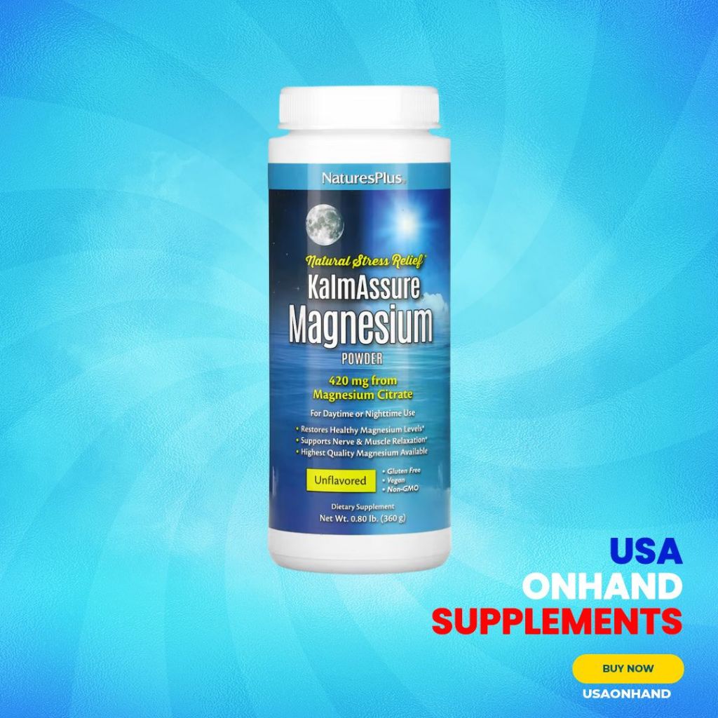 USA Onhand | Nature's Plus, Kalmassure Magnesium Powder ( Natural Stress Relief )