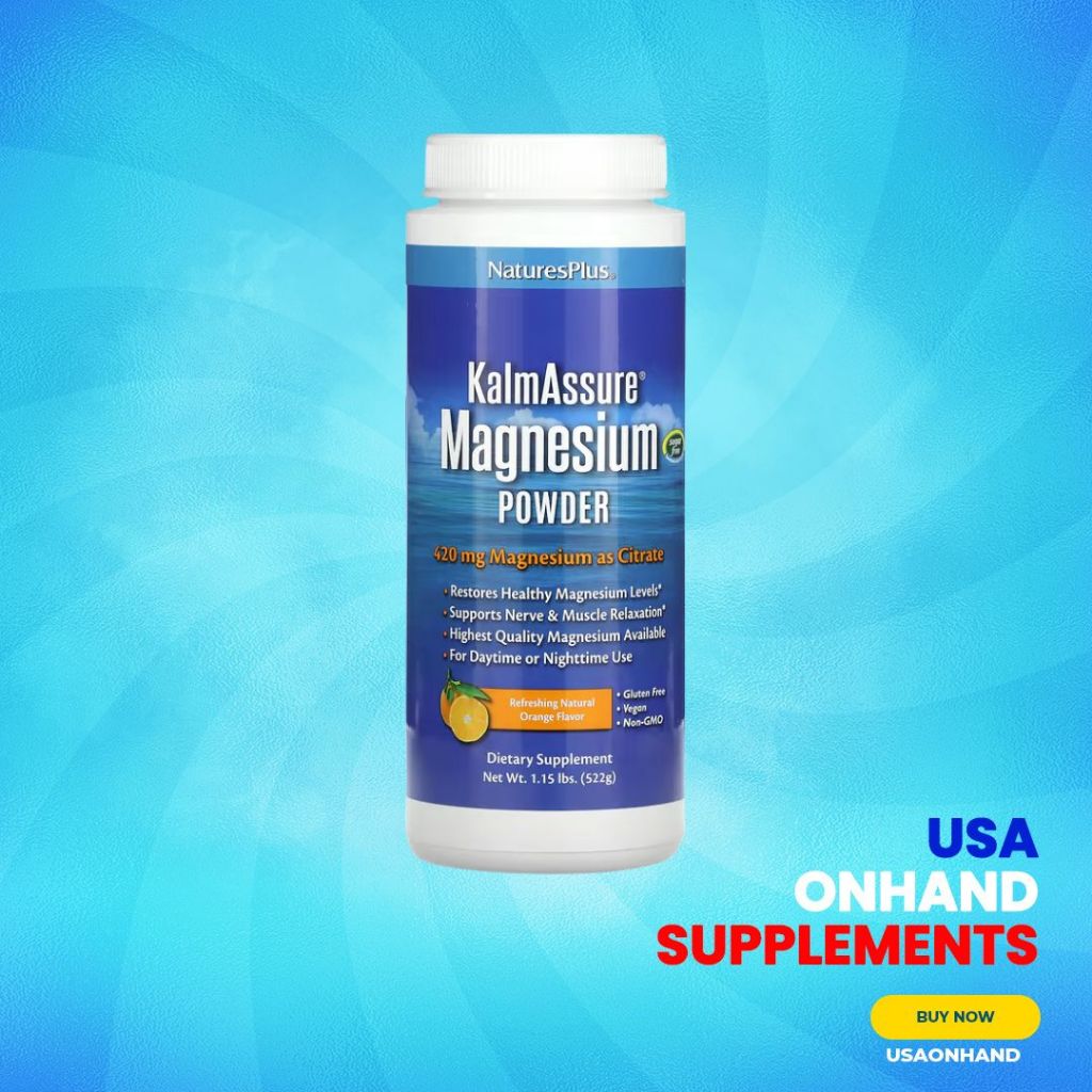 USA Onhand | Nature's Plus, Kalmassure Magnesium Powder ( Natural Stress Relief )