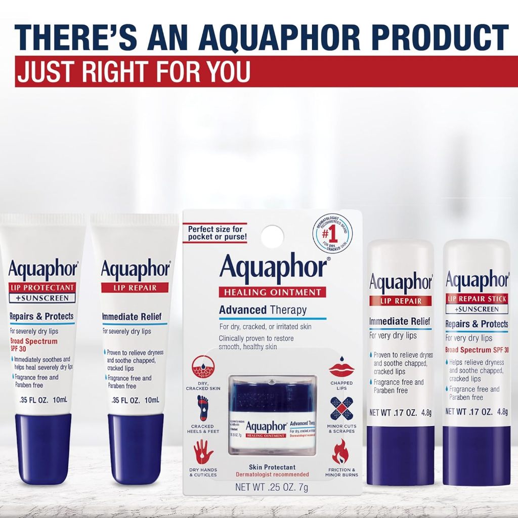 USA Onhand | Aquaphor, Lip Repair, Immediate Relief, Fragrance Free, 0.35 fl oz