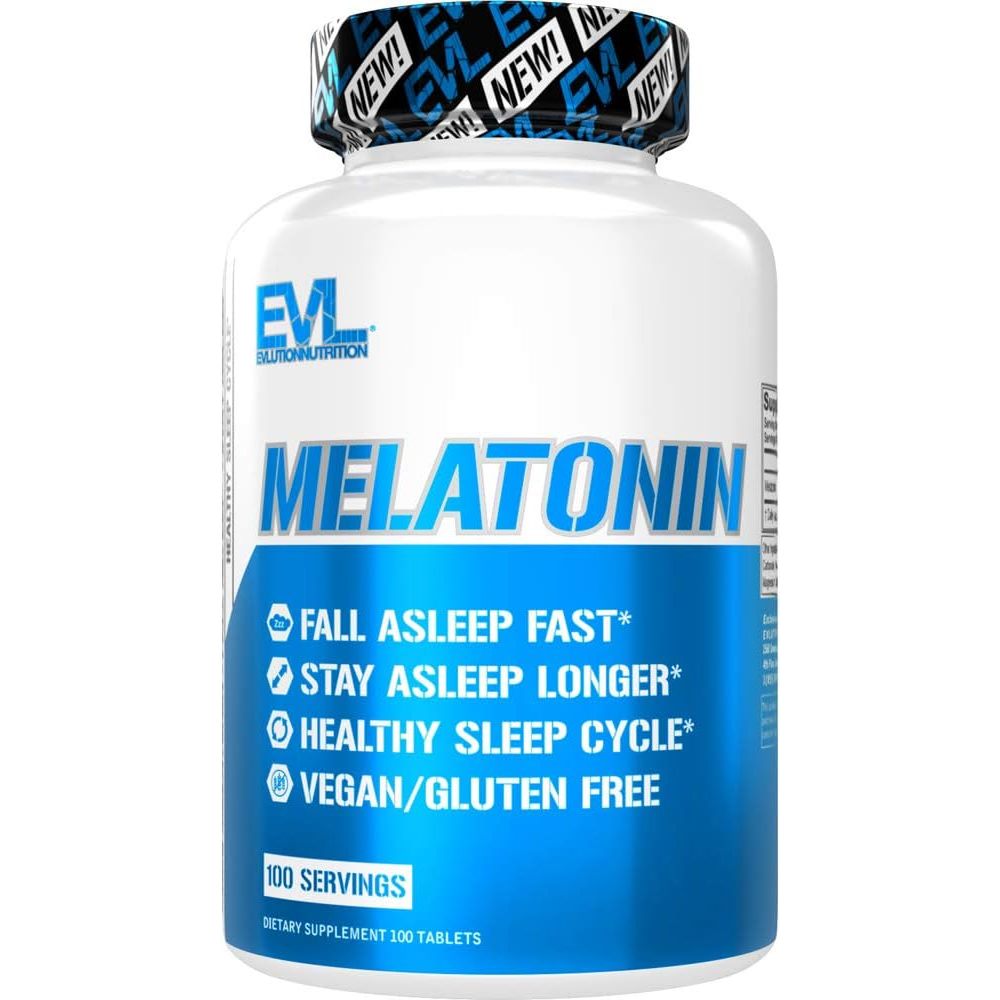 LowCostPh | Evlution Nutrition Melatonin, 5mg of High Potency, Sleep Support, Fall Asleep Fast,