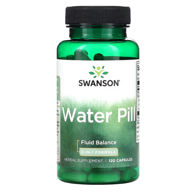 Swanson Ph | Swanson, Water Pills, 2-In-1 Formula, Watercress, 400mg, Supports Fluid Balance