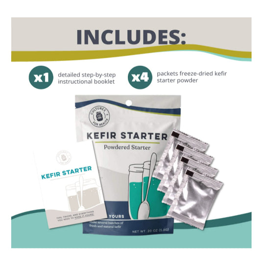 LowCost PH| Cultures for Health, Kefir Powdered Starter, 0.2 oz (5.6 g)