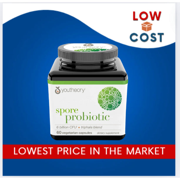LowCost PH| Youtheory Spore Probiotic - 6 Billion CFU Probiotic Resists Stomach Acid Breakdown