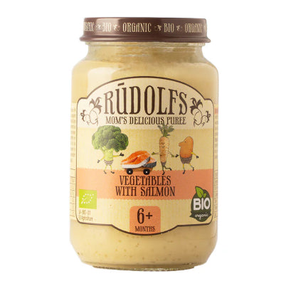 LittleSunshine | Rudolfs Organic Vegetable, Chicken, Apple, Beef Puree 6+ Months Stage 1, Stage 2 8+