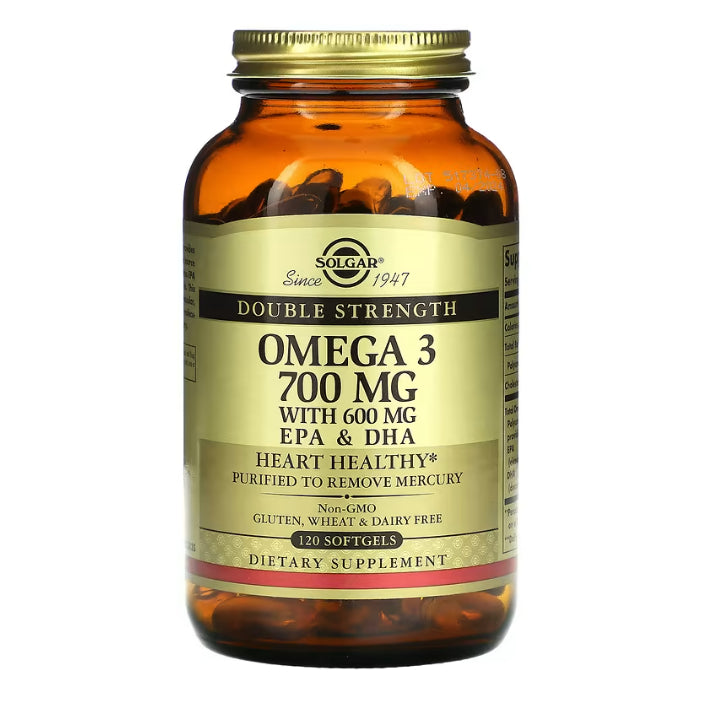 LowCostPh | Solgar, Omega 3 Fish Oil Concentrate, | Omega-3, EPA & DHA, Double Strength, 700 mg,