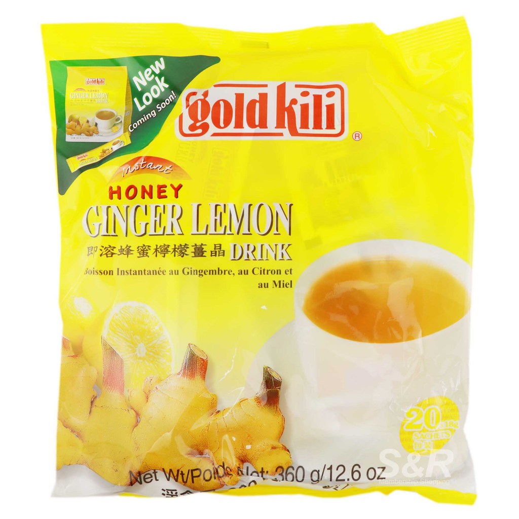 LowCostPh | Gold Kili Instant Honey Ginger Lemon Drink 20 sachet sticks, Soothing and Calming