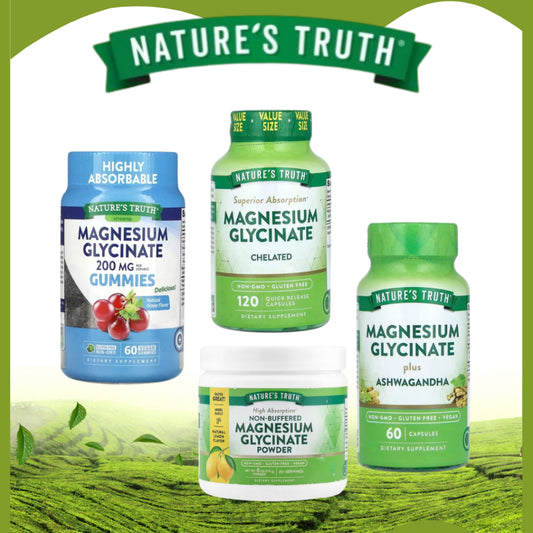 Nature'sTruthPH | Nature's Truth, Magnesium Glycinate, Supports Muscle Relaxation and Calmness