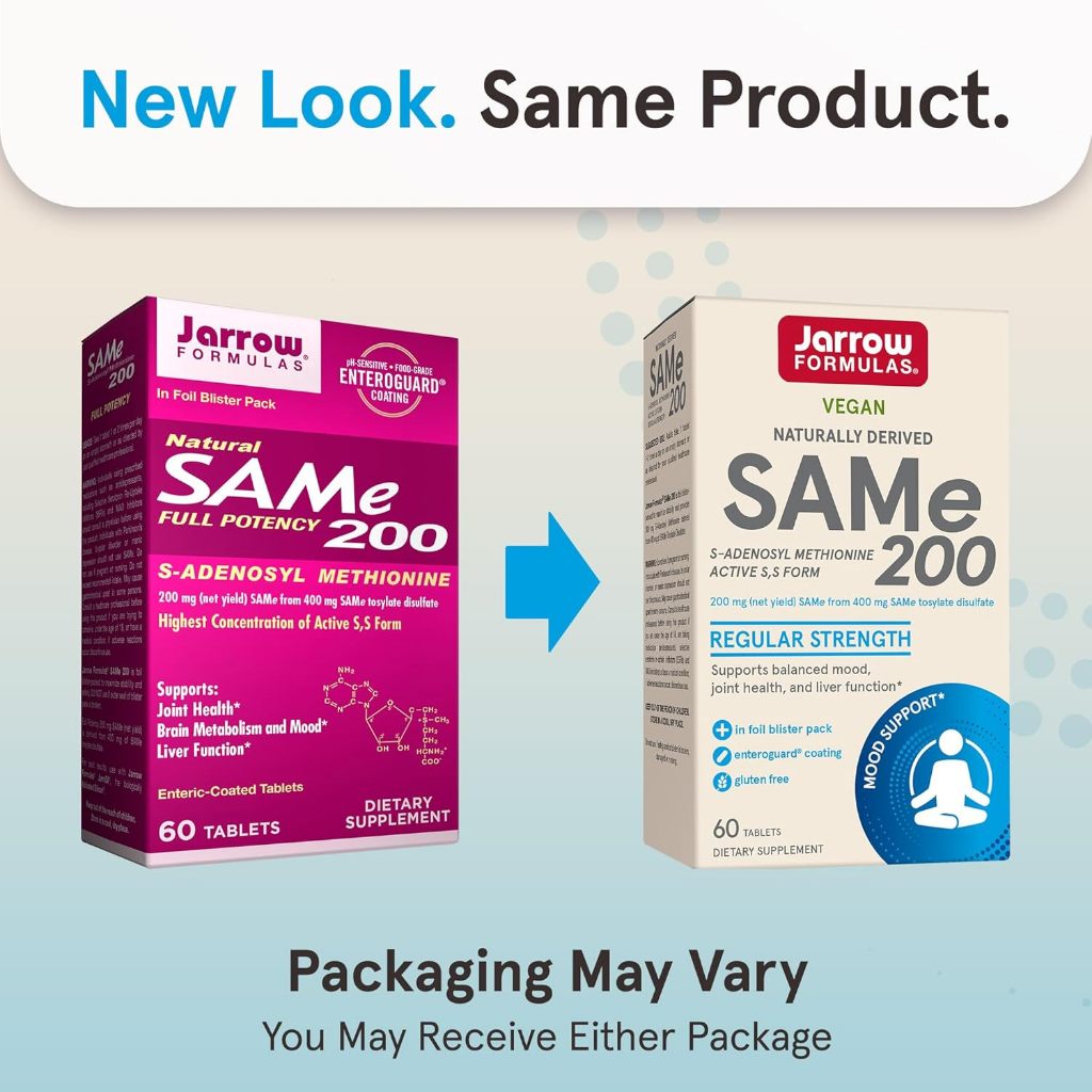 LowCostPh | SAMe 200, 200 mg, 60 Tablets, Supports Balanced Mood, Joint Health, and Liver Function