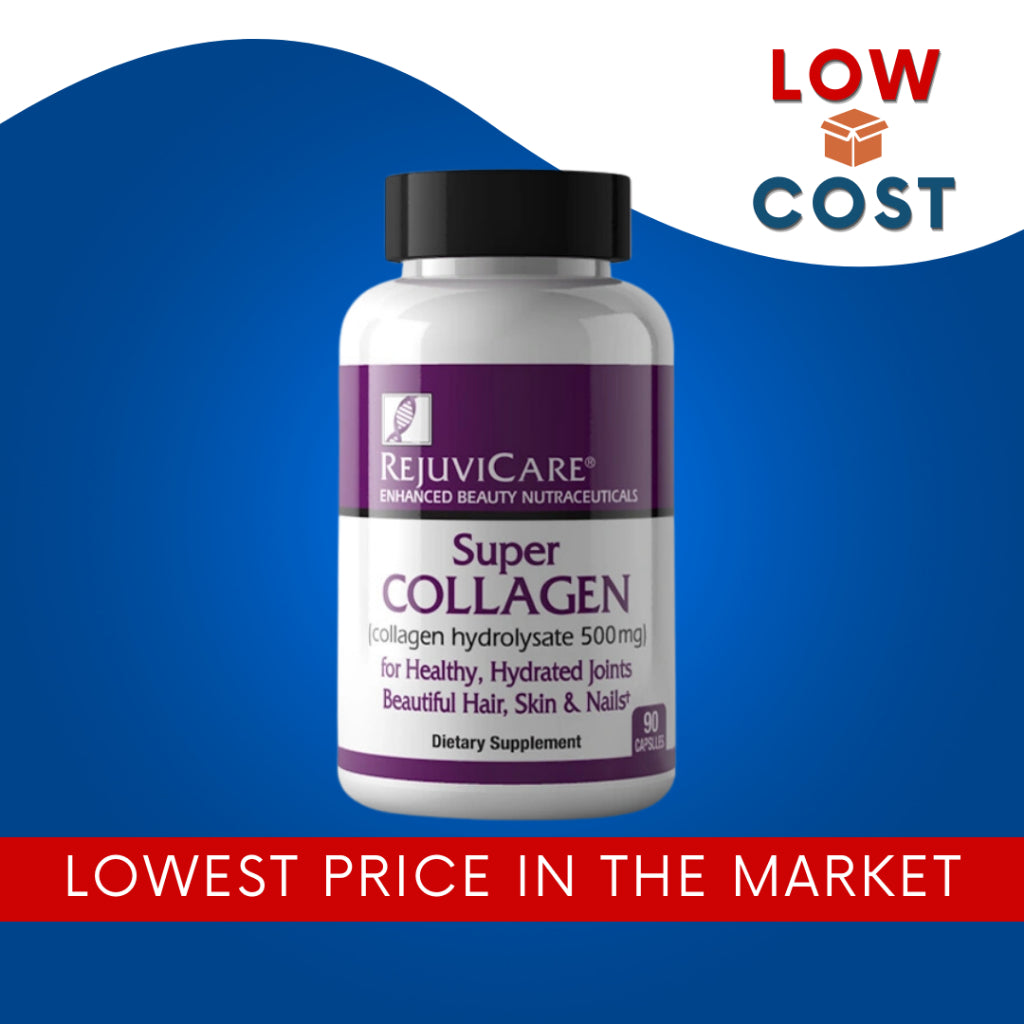 Low Cost PH | Rejuvicare, Super Collagen, Collagen Hydrolysate, 500 mg Collagen Capsules.
