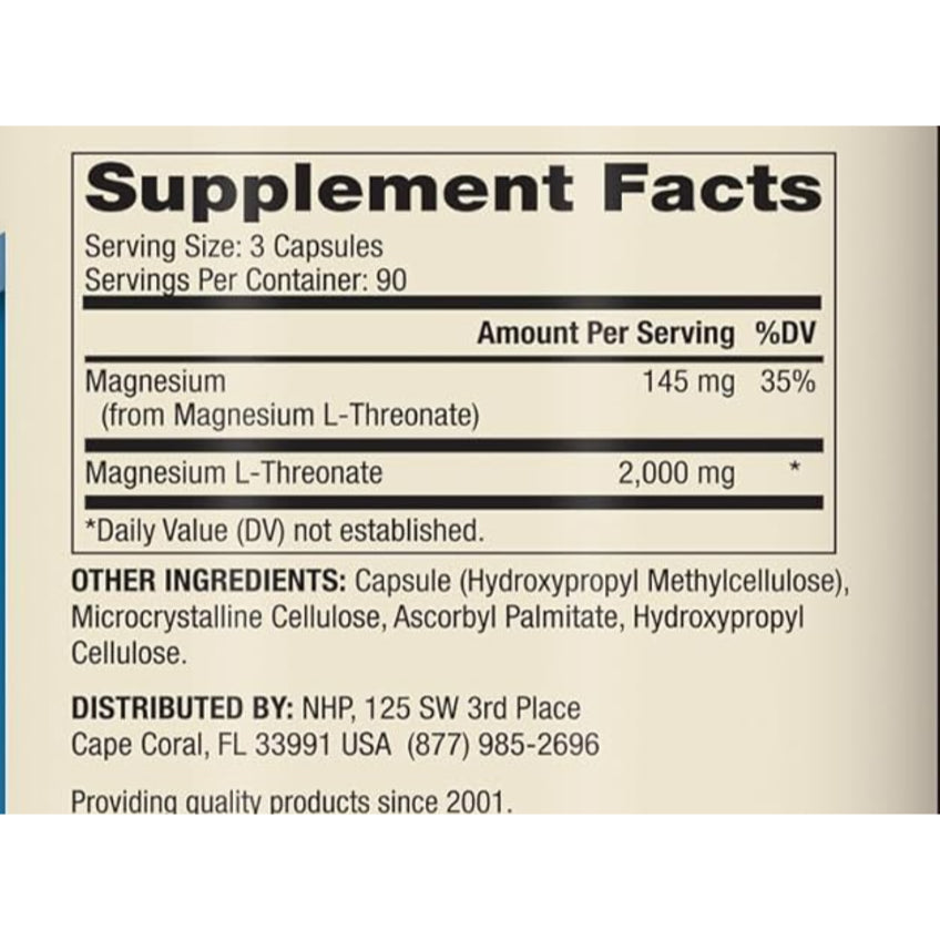 LowCost PH| Dr. Mercola Magnesium Advanced, 90 Servings (270 Counts) Magnesium L-Threonate, Non-GMO