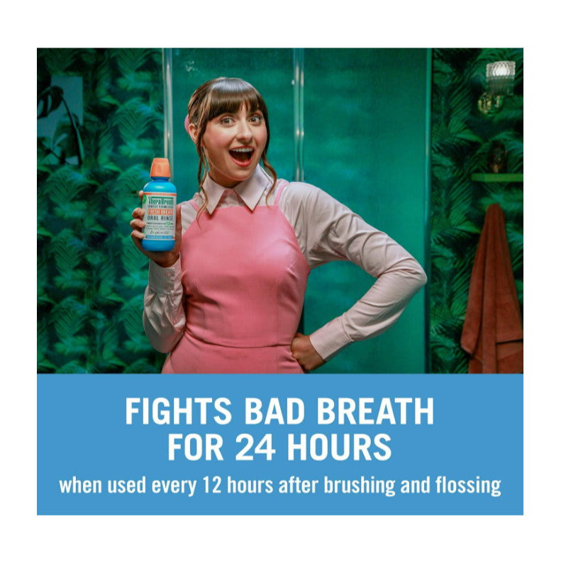 USAOnhand| Ready To Ship TheraBreath, Fresh Breath Oral Rinse, Invigorating Icy Mint, 3 fl oz
