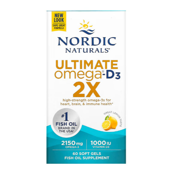 USA Onhand | Nordic Naturals Ultimate Omega-D3 + CoQ10 2X Mini with Vitamin D3 Xtra Teen Sport.
