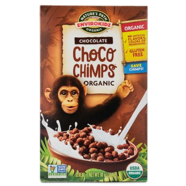 LowCostPh | Nature's Path Organic Gluten Free Cereal, EnviroKidz Chocolate Cereal, Choco Chimps 284g