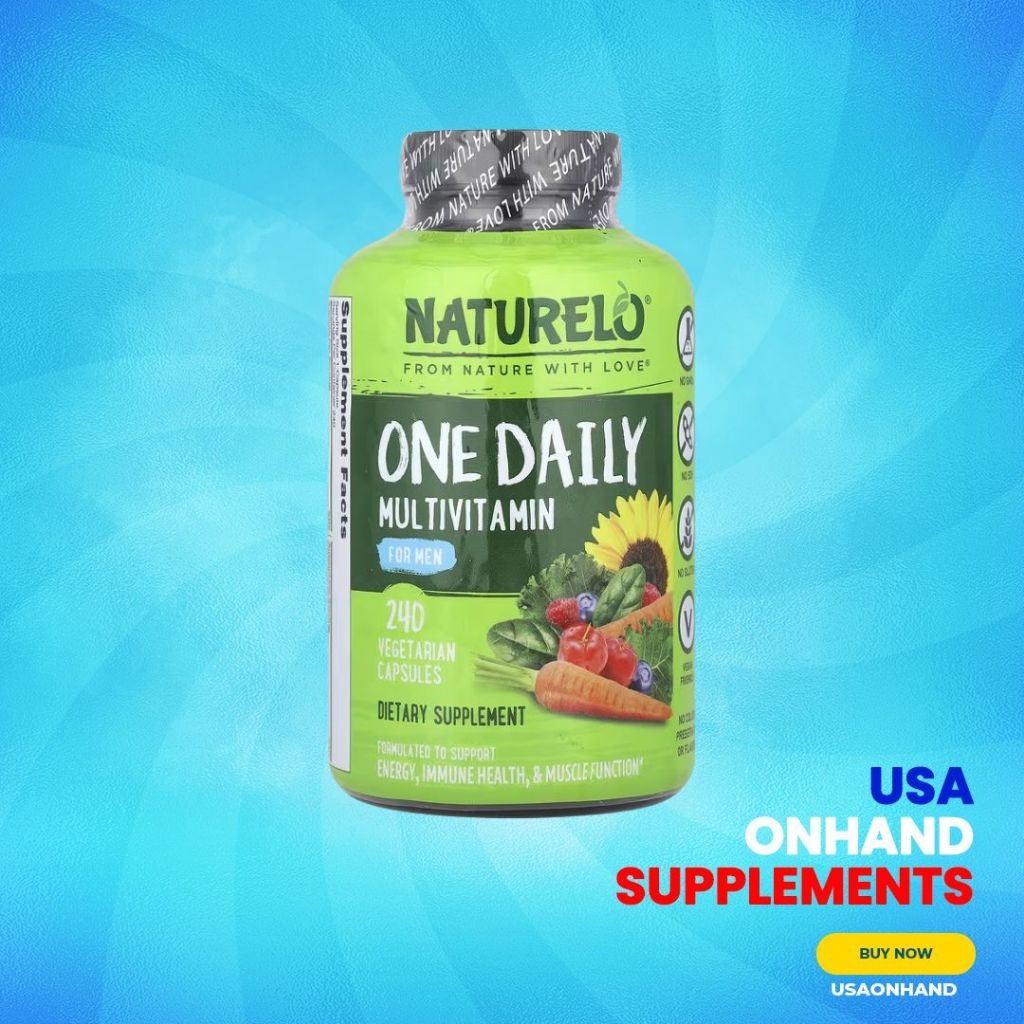 USA Onhand | Naturelo One Daily Multivitamin for Men & Women ( Support Energy & Immune Health )