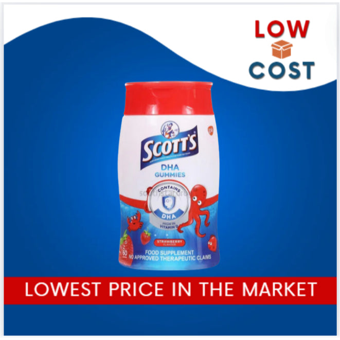 LowCost PH| Scott's DHA Gummies Strawberry Flavor 60 gummies| Kids brain development