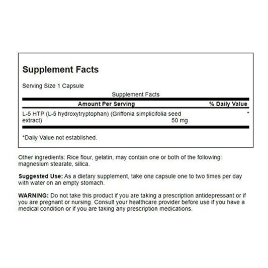 LowCostPH | Swanson, 5-HTP, 50 mg , 60 Capsules