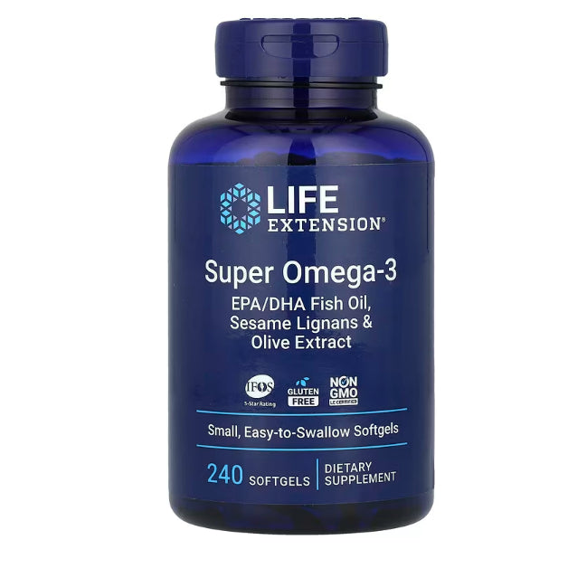 LowCostPH | Life Extension Super Omega-3, 240 | 60 Softgels EPA/DHA Fish Oil Supplements