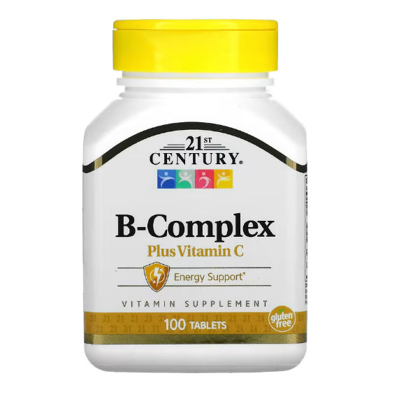 LowCostPh | 21st Century, B-100 B-50 Complex, Prolonged Release, B-12 1,000 mcg Tablets