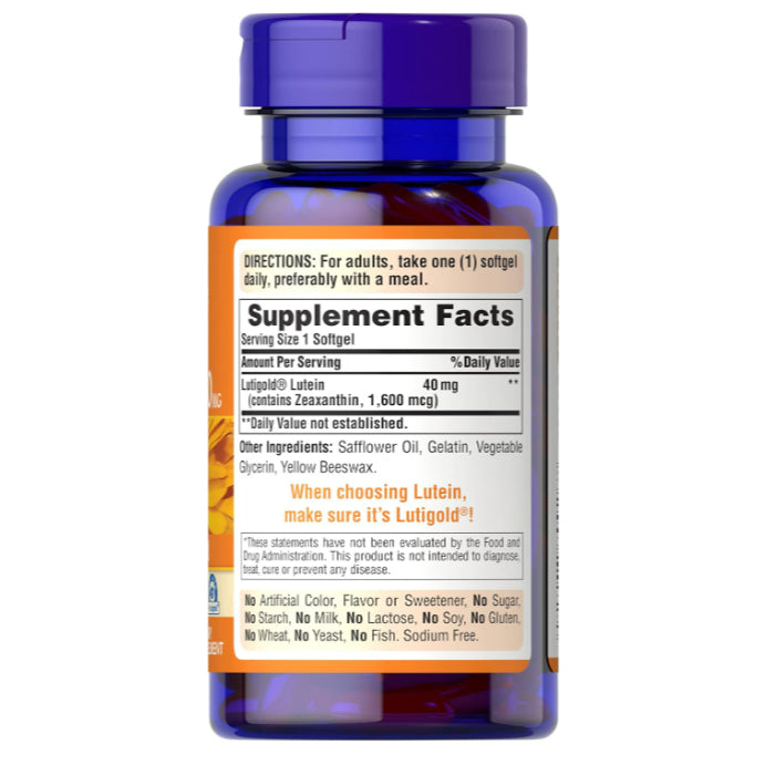 LowCost PH| Puritan's Pride Lutein 40mg With Zeaxanthin, Supports Eye Health, 60 Count