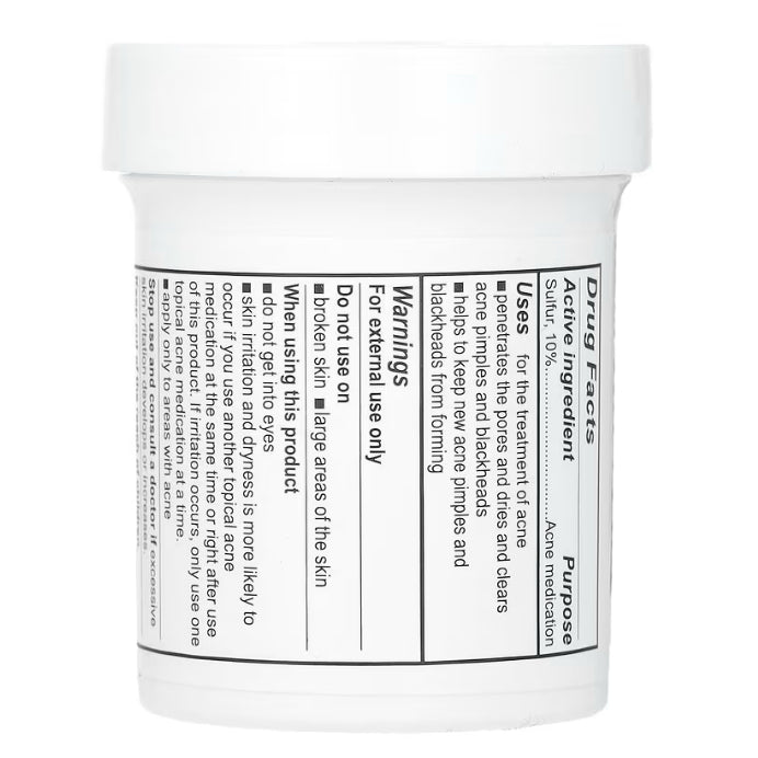 USAOnhand | Acne Treatment Ointment with 10% Sulfur, Maximum Strength, 2.6 oz (73.7 g)
