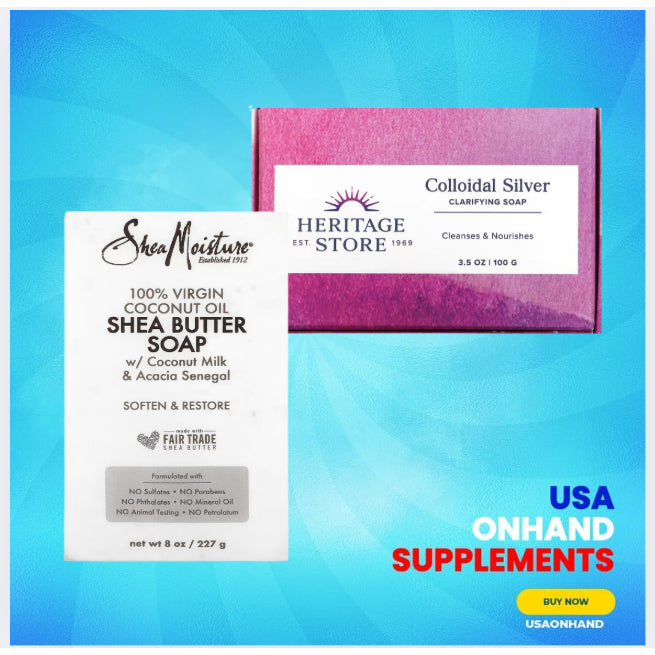 USA Onhand | Heritage Store, Colloidal Silver Clarifying Soap, 3.5 oz (100 g)