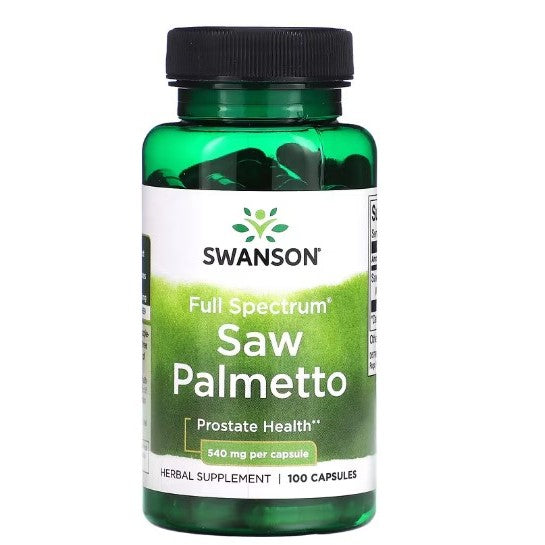 SwansonPh | Swanson, Full Spectrum Saw Palmetto, Max Strength, Beta-Sitosterol, 540 mg, 250 Capsules