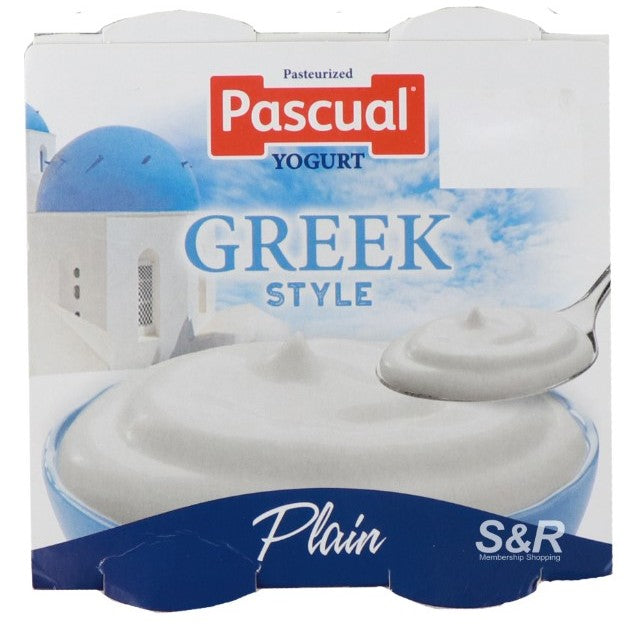 LowCostPh | Pascual Yogurt Greek Style Plain 4pcs, Supports digestive health