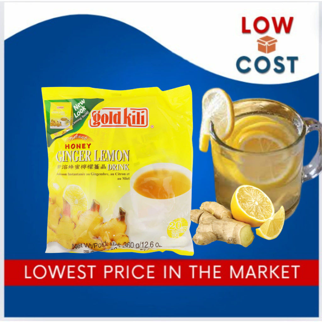 LowCostPh | Gold Kili Instant Honey Ginger Lemon Drink 20 sachet sticks, Soothing and Calming