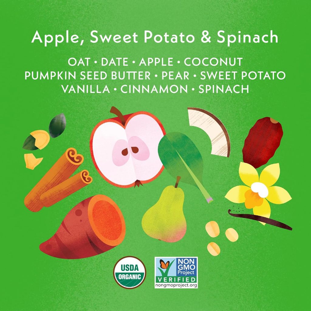 LittleSunshine | Once Upon A Farm, Organic Toddler Soft-Baked Bar, Tractor Wheels, Strawberry, Apple