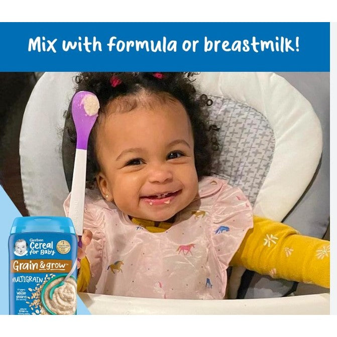 LowCostPH | Gerber, Organic for Baby, Grain & Grow, 1st & 2nd Foods, Oatmeal Banana Cereal, 227g