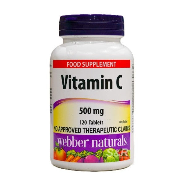 LowCostPh | Webber Naturals 500mg Vitamin C Food Supplement 120pcs