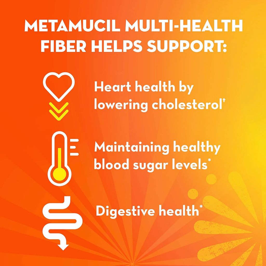 LowCostPh | Metamucil Daily Fiber Supplement, 160 Capsules, Digestive Health Support