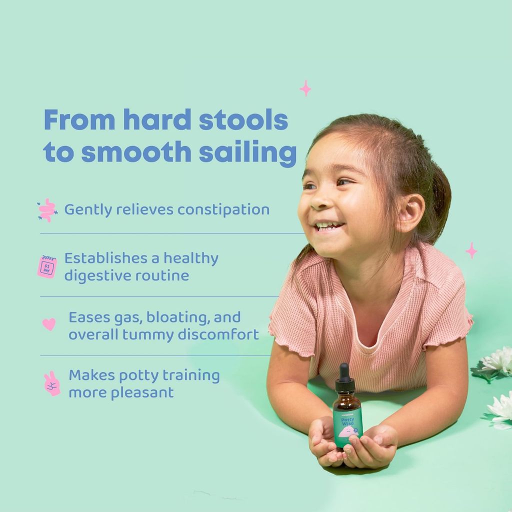 LowCostPh | JoySpring, Potty Wise, 1 fl oz (30 ml), Gas + Constipation Relief, Digestive Comfort