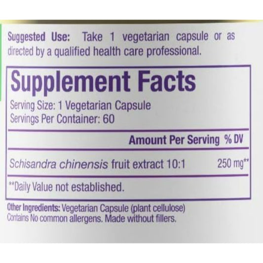 LowCost PH| Paradise Herbs, Schisandra, 60 Vegetarian Capsules