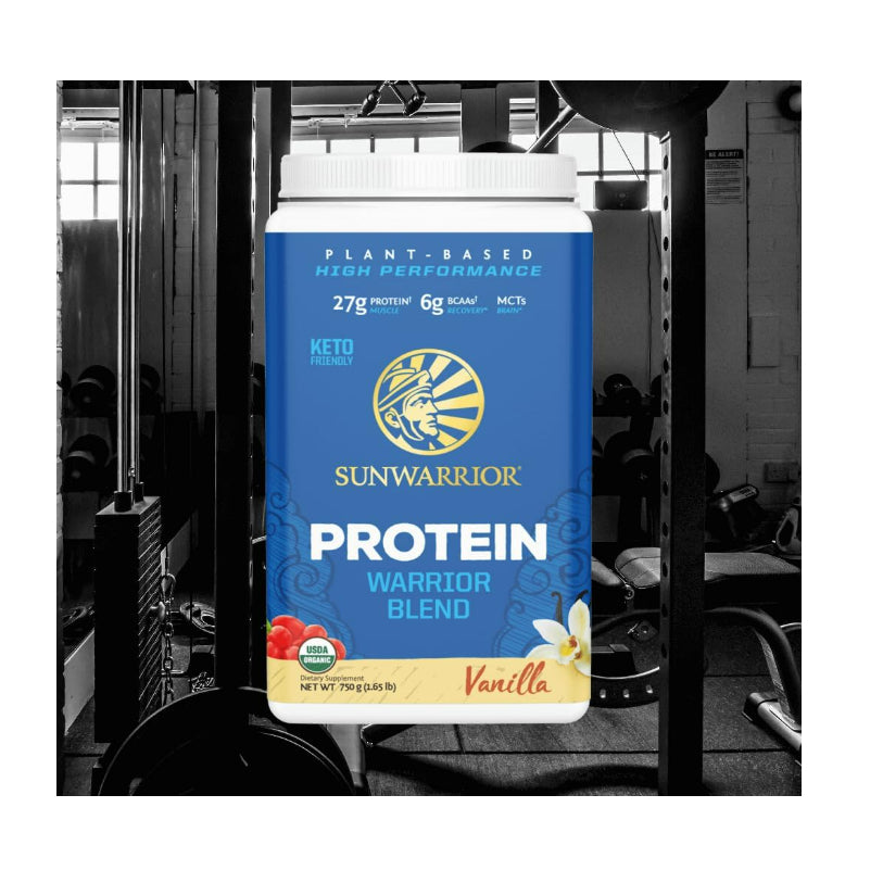 LowCost PH| Sunwarrior, Warrior Blend, Protein, Vanilla, 1.65 lb (750 g) & Collagen Building