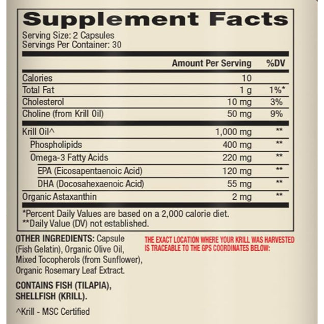 LowCost PH| Dr. Mercola, Antarctic Krill Oil, 60 Capsules