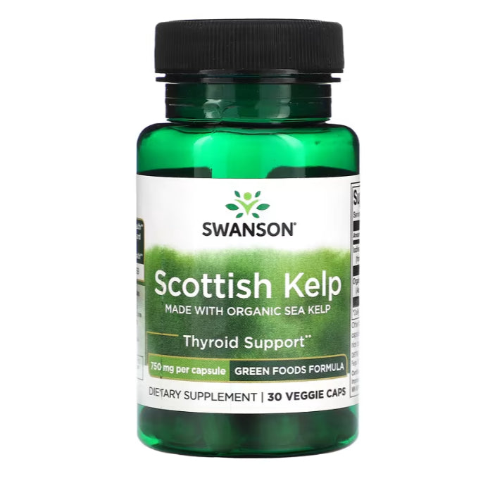 Swanson Ph | Swanson, Thyroid Essentials, Kelp, Scottish, Triple Iodine Complex, Glandular, Support
