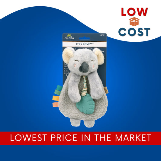 Lowcsotph | itzy ritzy, Itzy Lovey, Plush Lovey with Silicone Teether, 0+ Months, Koala, 1 Teether