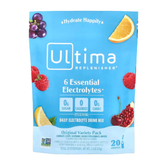 LowCostPH | NutriBiotic, Essential Electrolytes \ Ultima Replenisher, Electrolyte Drink Mix.