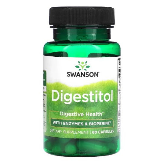 Swanson Ph | Swanson Full Spectrum Black Walnut Hulls, Guar Gum, Digestitol, Pepsin & Okra, Digest