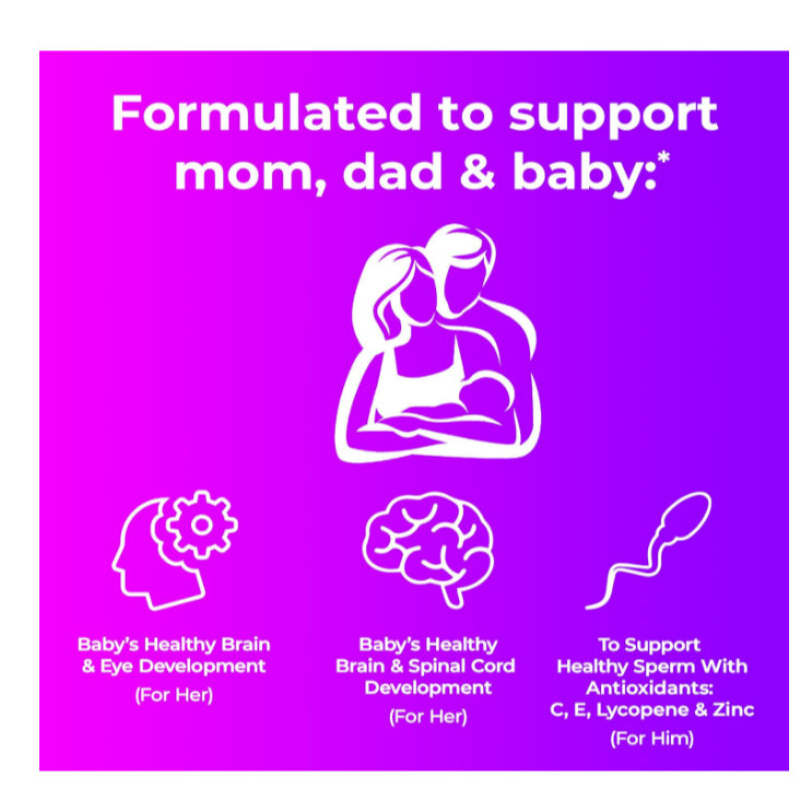 LowCost PH| One-A-Day, Pre-Pregnancy Couple's Pack, Women's & Women Prenatal Pre Conception Tablets