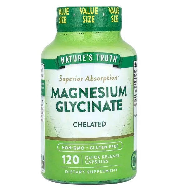 Nature'sTruthPH | Nature's Truth, Magnesium Glycinate, Supports Muscle Relaxation and Calmness