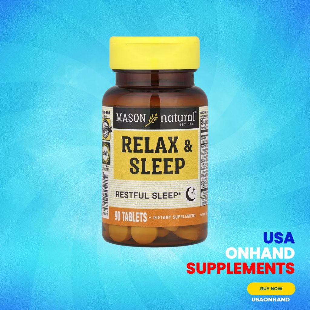 USA Onhand | Mason Natural Melatonin & Relax & Sleep ( Sleep Support )