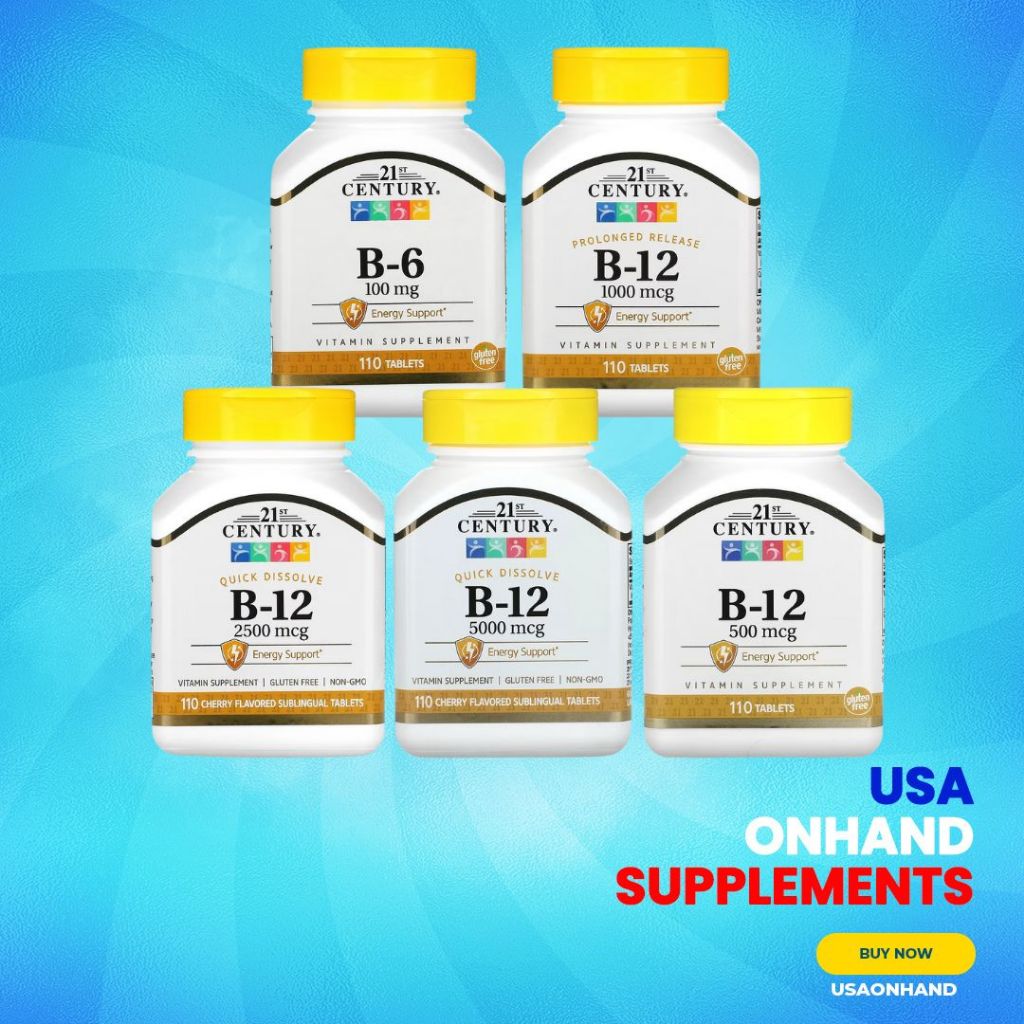 USA Onhand | 21st Century, B-6 & B-12 ( Energy Support )