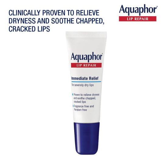 USA Onhand | Aquaphor, Lip Repair, Immediate Relief, Fragrance Free, 0.35 fl oz